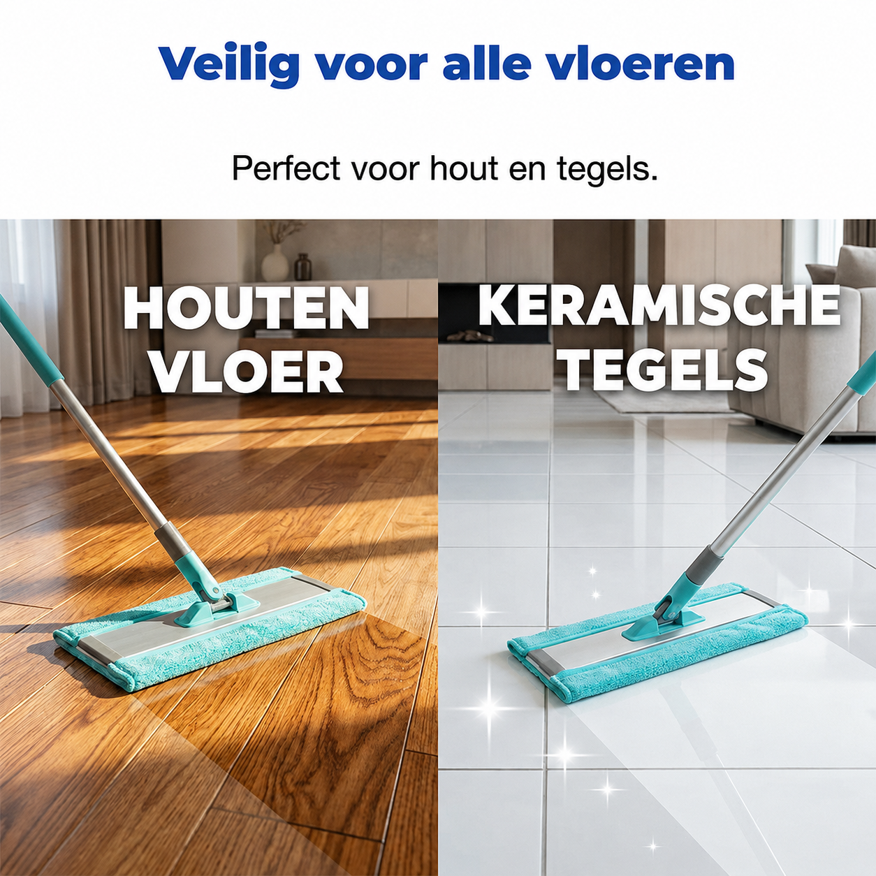 FloorGlow™ wateroplosbare doekjes 120x  | Reken Direct Af Met Vet, Vlekken en Strepen