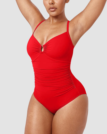SirenShape™ Swimsuit – Elegante Shaping met Cut-Out Detail