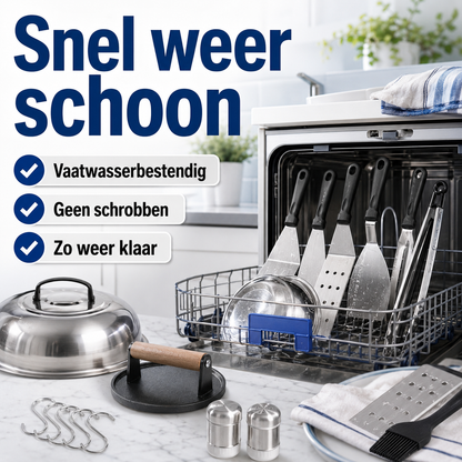 GrillMaster™ 29-delige set – Alles bij de hand voor de perfecte barbecue