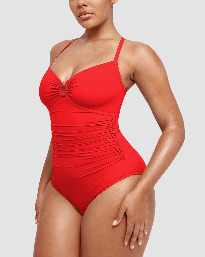 SirenShape™ Swimsuit – Elegante Shaping met Cut-Out Detail