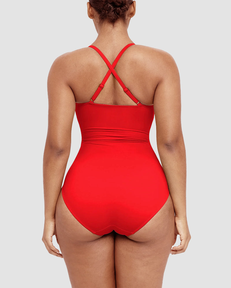 SirenShape™ Swimsuit – Elegante Shaping met Cut-Out Detail