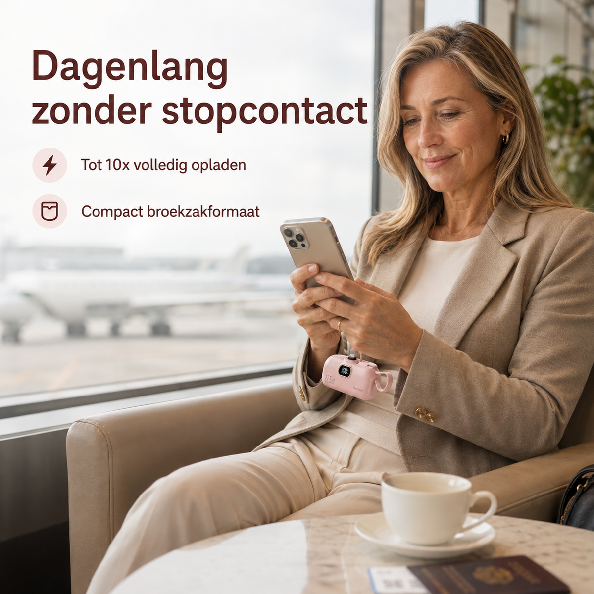 PowerPod™ | Tot 10 keer uw telefoon opladen zonder stopcontact