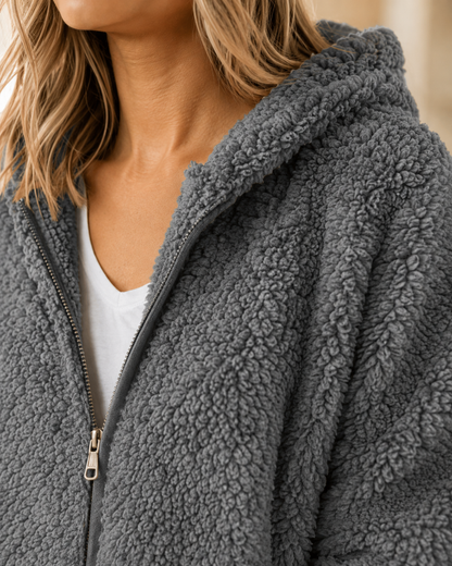 Teddy | Zacht en warm vest met rits