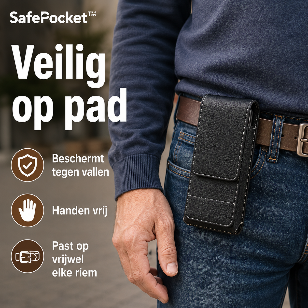 SafePocket™ – 100% Beschermd Tegen Vallen, Verliezen & Diefstal | 1+1 gratis
