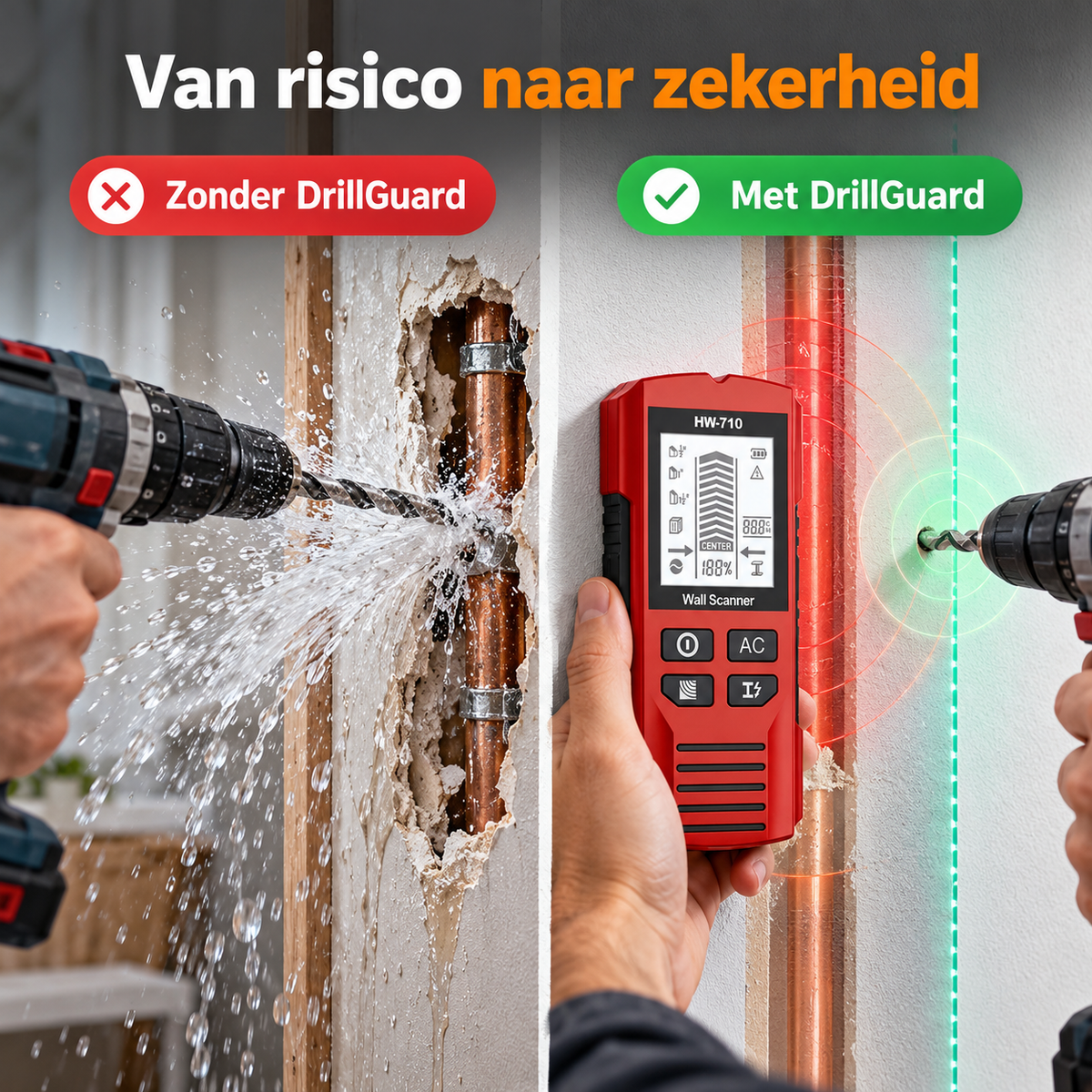 DrillGuard Pro™ | Percez sans risque dans tous vos murs