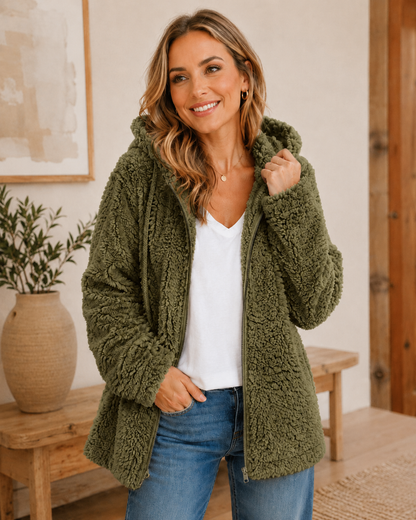 Teddy | Zacht en warm vest met rits