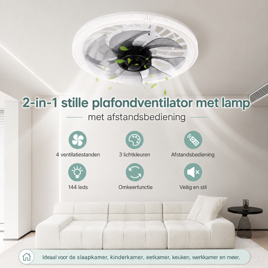 LumiBreeze™  Luxe Ventilator met Lamp