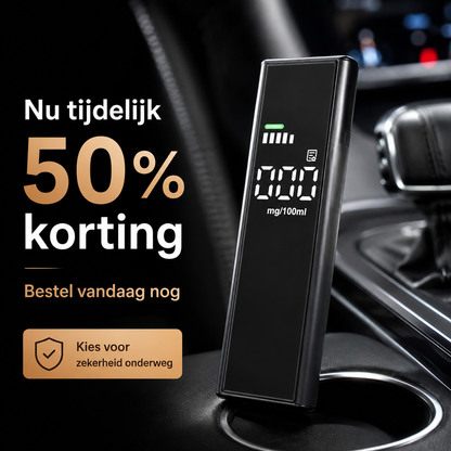 DriveCheck™ | Uw eigen alcoholcontrole voor onderweg