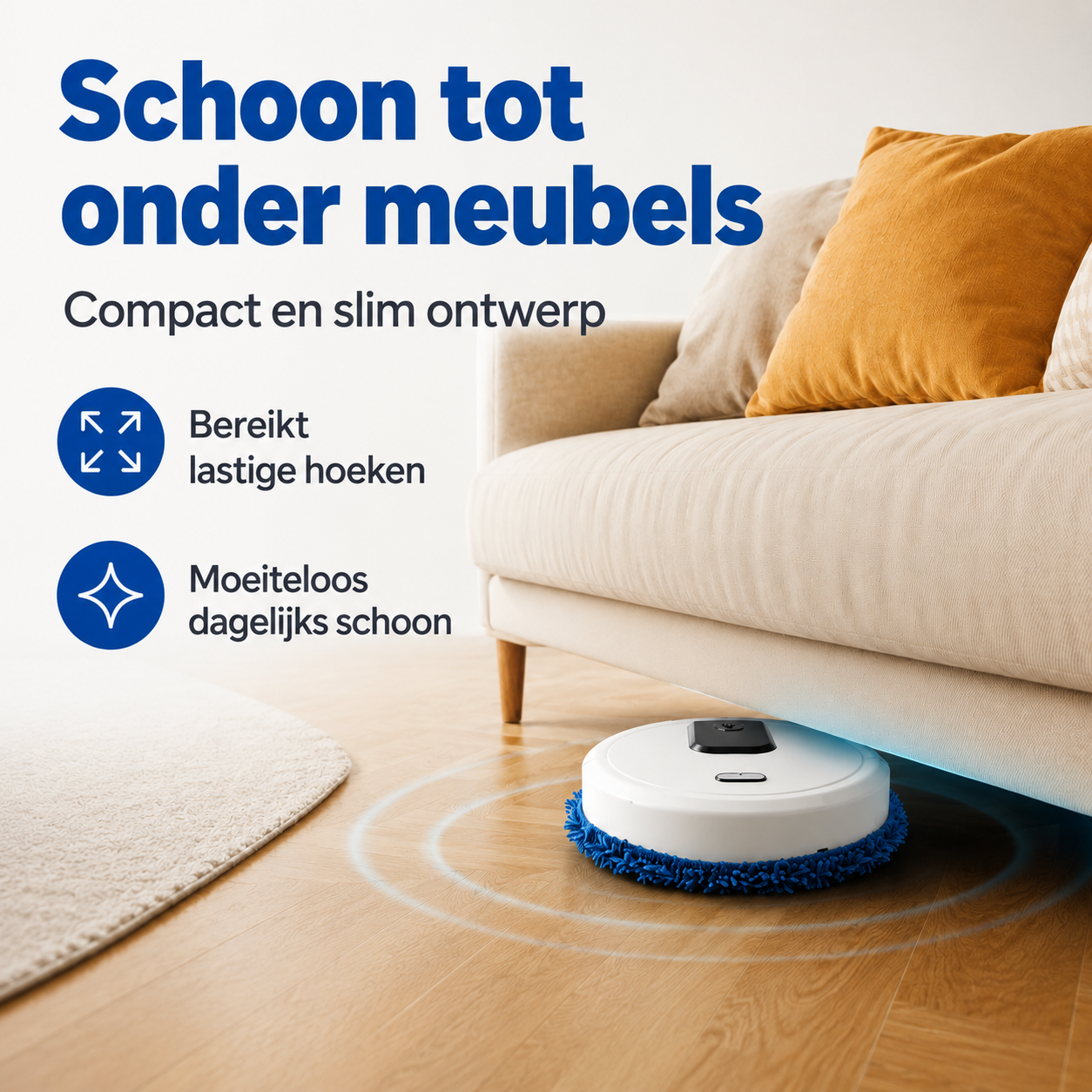 Moppy™ 5in1 slimme huishoudrobot | Nooit meer zelf de vloer schoonmaken!