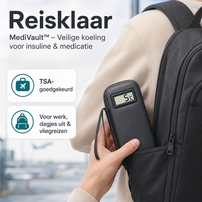 Medivault™ – Voorkomt bederf & houdt Insuline en medicijnen 8 uur gekoeld