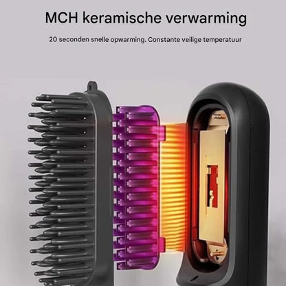 Nuvolo Brush Pro™ | Zeg vaarwel tegen plat haar: de hele dag lift en glans zonder schade!