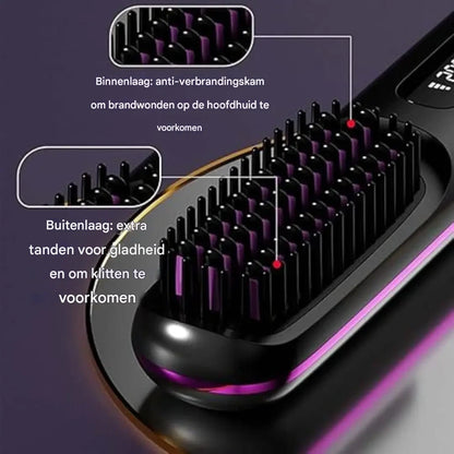 Nuvolo Brush Pro™ | Zeg vaarwel tegen plat haar: de hele dag lift en glans zonder schade!