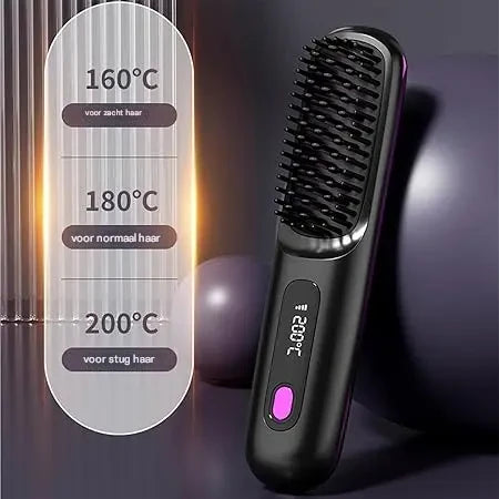 Nuvolo Brush Pro™ | Zeg vaarwel tegen plat haar: de hele dag lift en glans zonder schade!