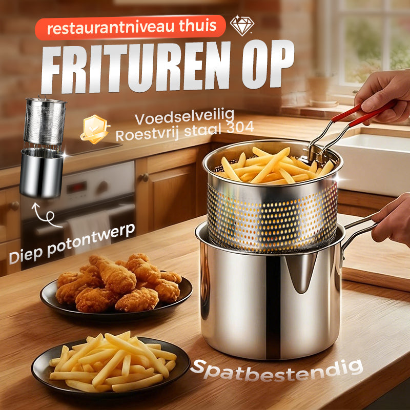 FryPan™ | Échte krokante frietjes zonder gedoe met een frituurpan