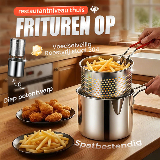 FryPan™ | Échte krokante frietjes zonder gedoe met een frituurpan