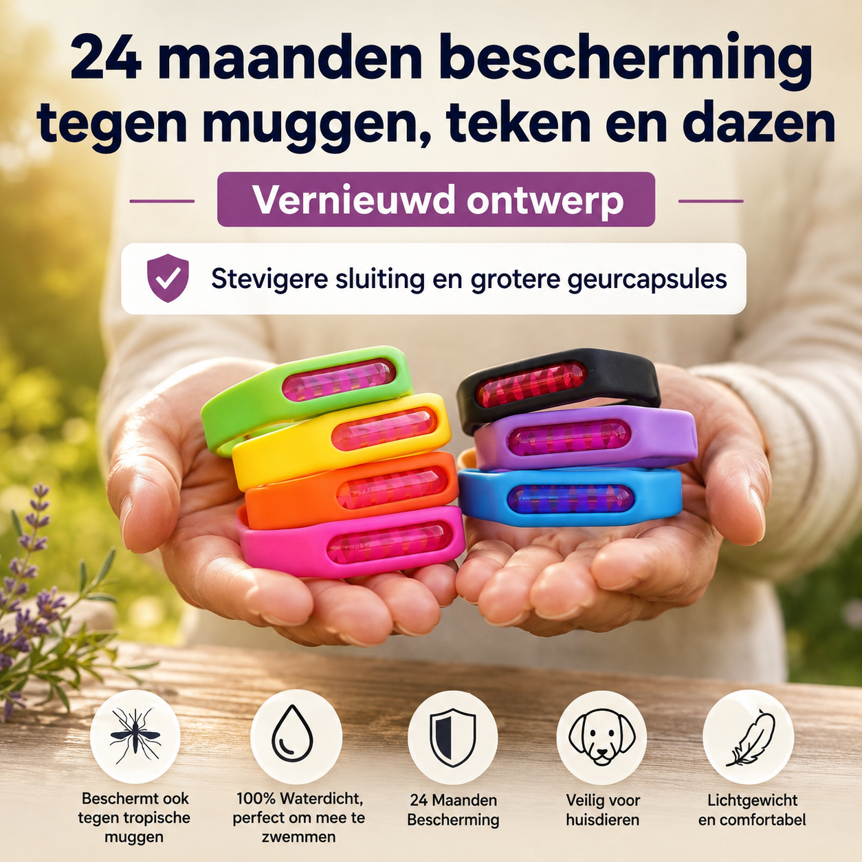 MosquitoShield™ | Natuurlijke bescherming tegen muggen en teken | 1+2 gratis