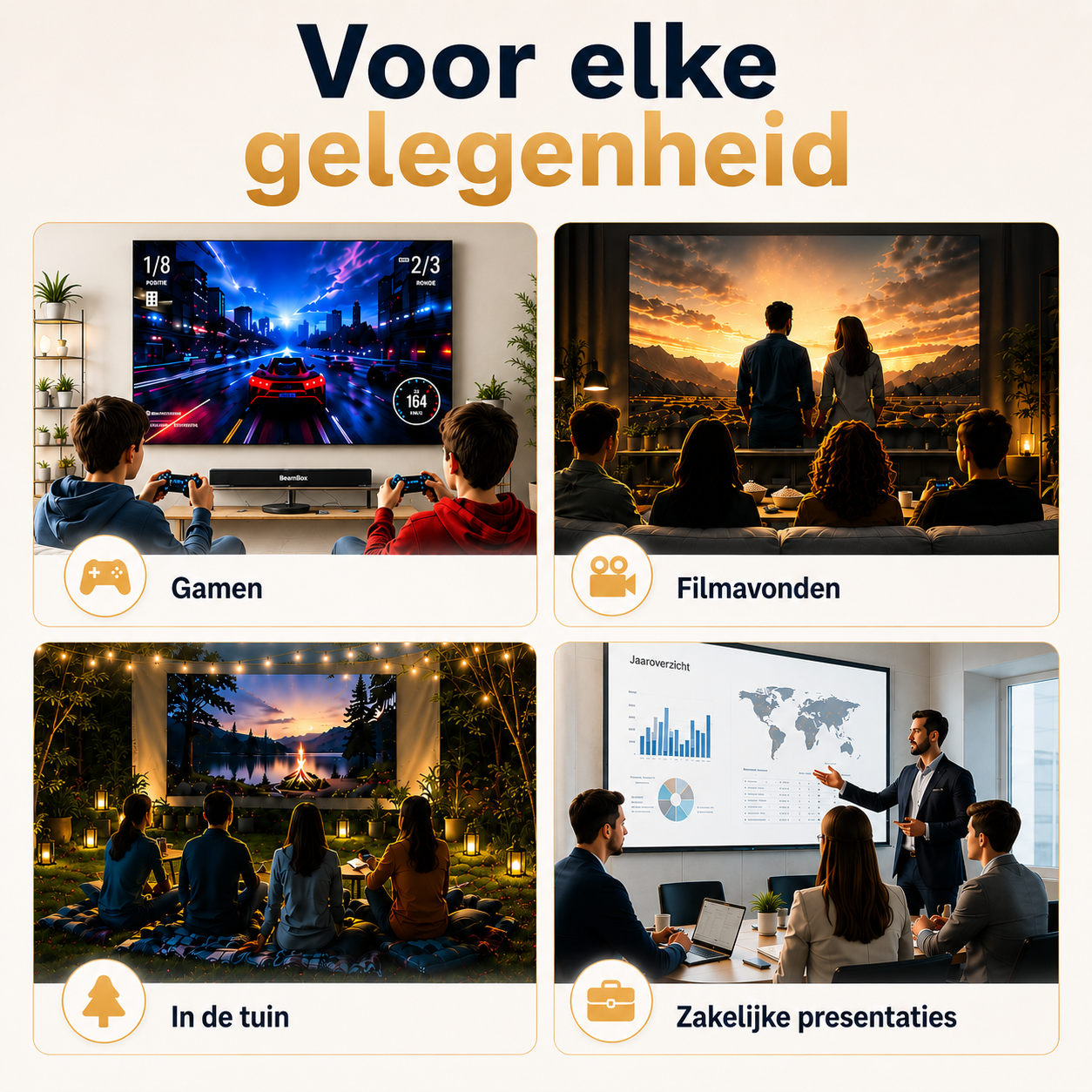 BeamBox 4K | Verander elke ruimte in een gigantische bioscoop