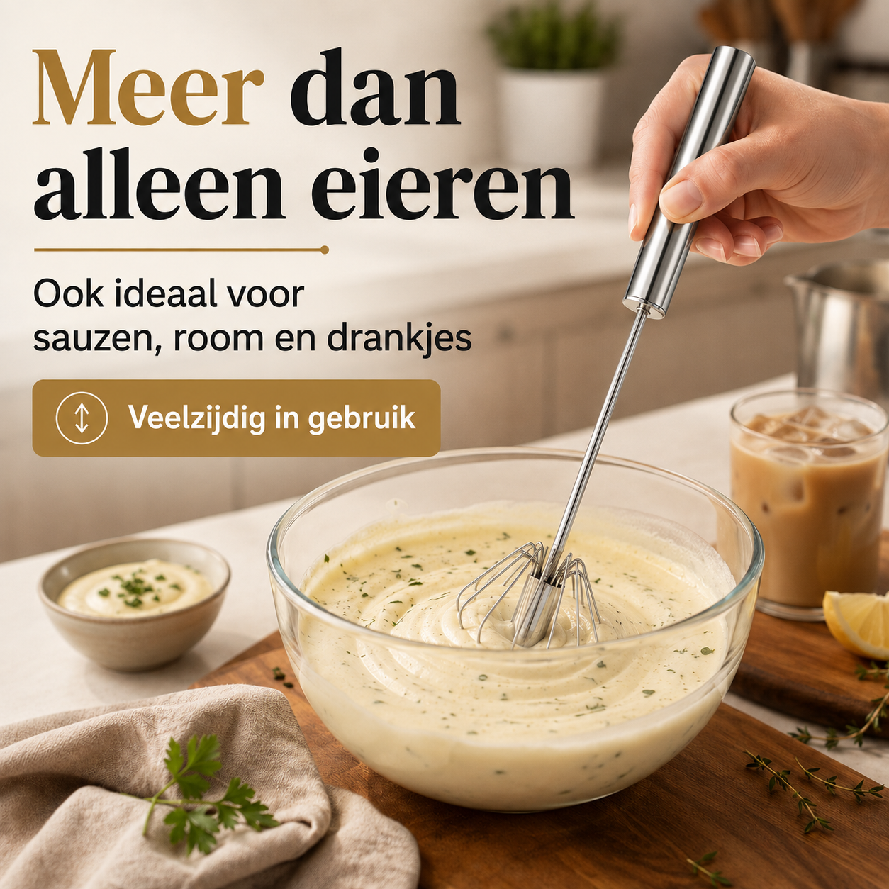MixMate™ | Snel en makkelijk mixen zonder mixer, snoeren of vermoeide polsen | 1+1 gratis
