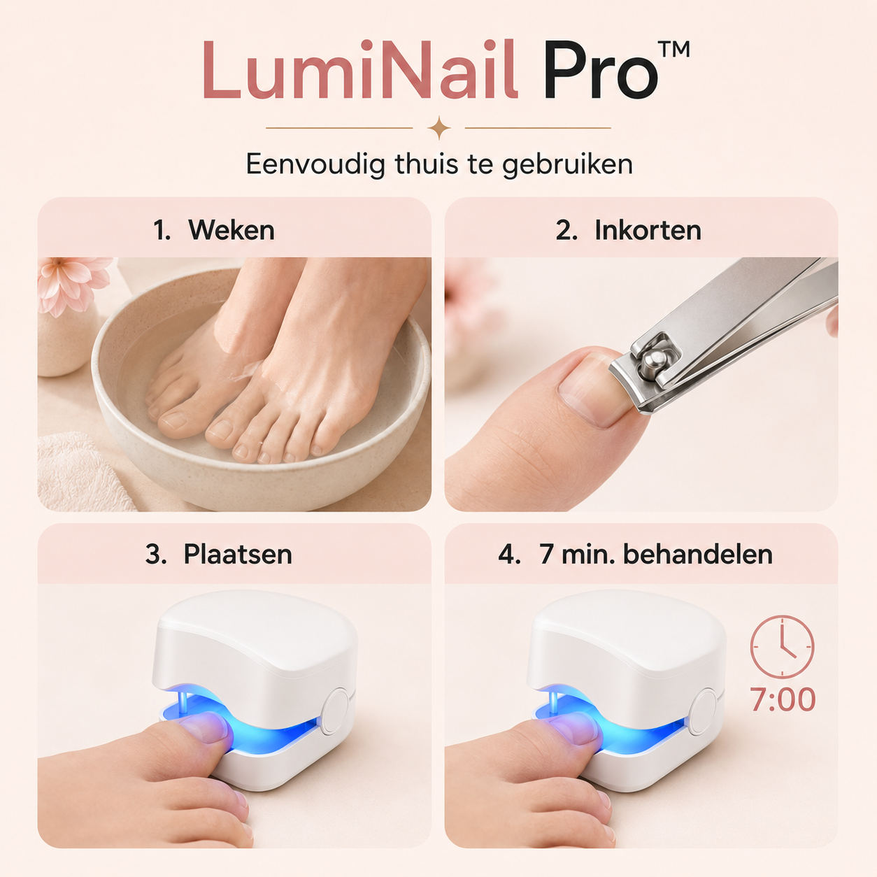 LumiNail Pro™ | Laat uw voeten weer stralen in open schoenen | 1+1 gratis