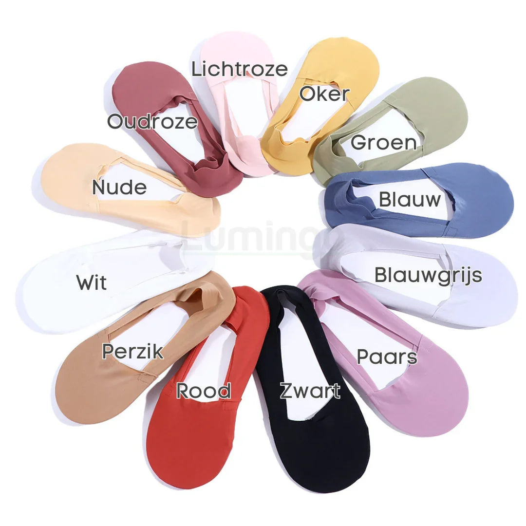 Silky Chaussettes | Antidérapantes, invisibles et extra solides | 2+3 gratuites