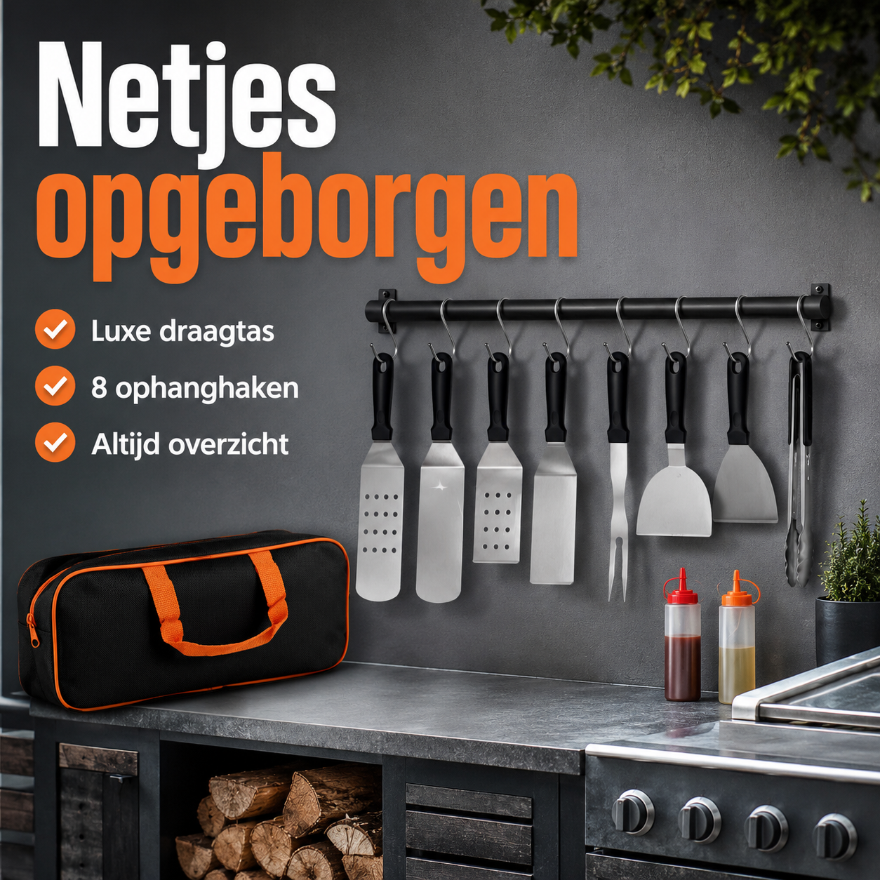 GrillMaster™ 29-delige set – Alles bij de hand voor de perfecte barbecue