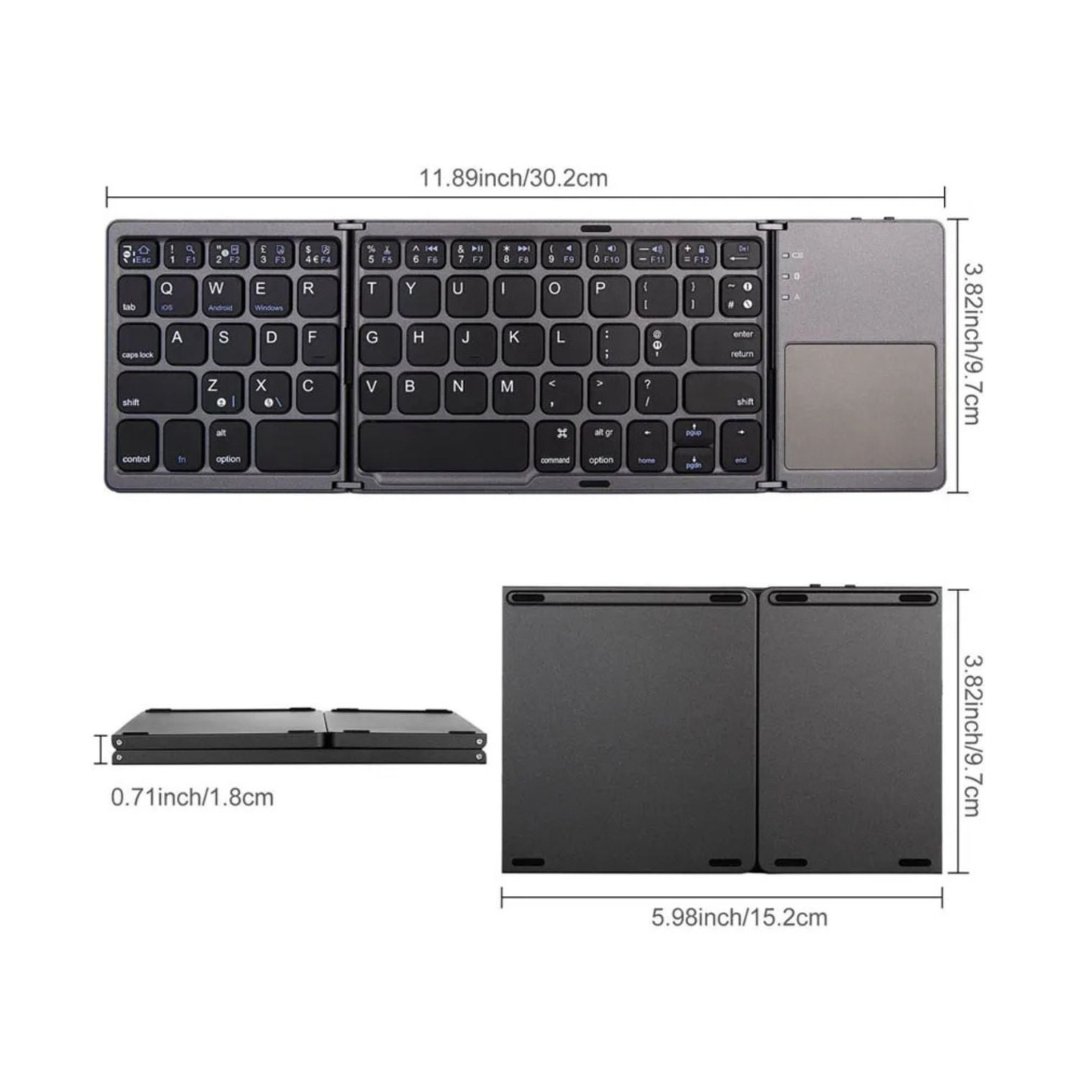 FoldPad™ | Typ comfortabel op uw telefoon, laptop of tablet, waar u ook bent
