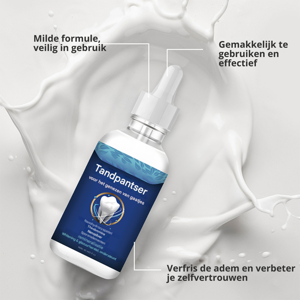 DentoFix™ | Tanddruppels voor Glazuurherstel, Wittere Tanden & Frisse Adem | 1+1 gratis