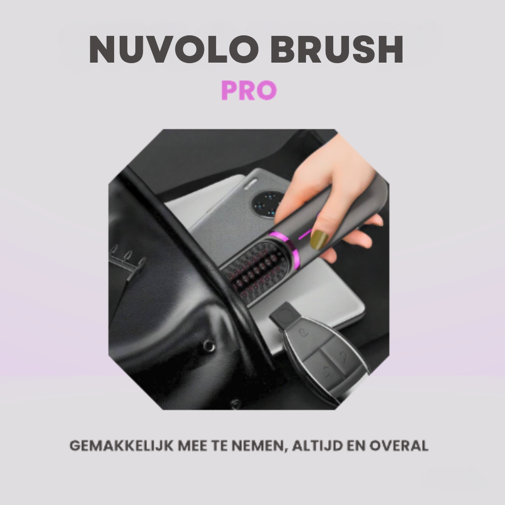 Nuvolo Brush Pro™ | Zeg vaarwel tegen plat haar: de hele dag lift en glans zonder schade!