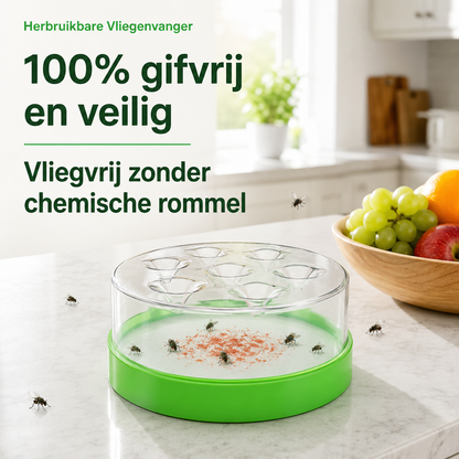 FlyTrap™ | De slimme, herbruikbare vliegenvanger voor een vliegvrij huis