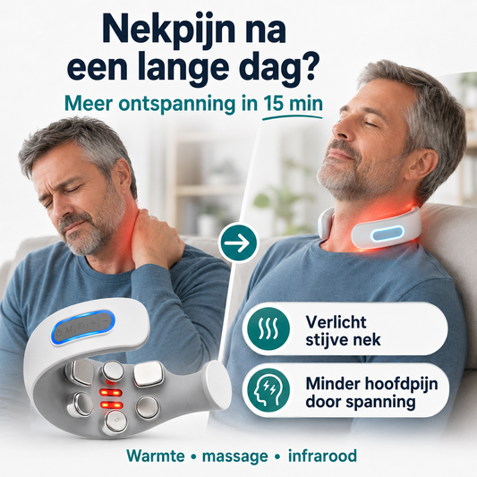 HeatPulse™ – Verlicht Stijve Nek & Schouders in 15 Min