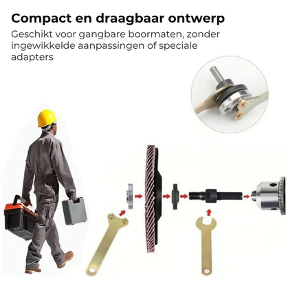 Adapterkit - Van boormachine naar slijpmachine