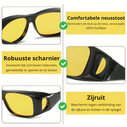 SafeVision™ | Helder zicht op de weg, ook bij felle koplampen en regen | 1+1 gratis