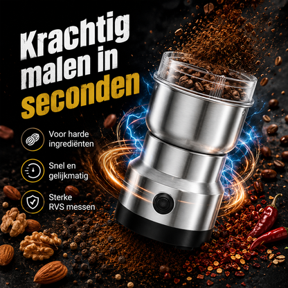 GrindMaster™ | Le seul moulin avec de l'inox indestructible, sans microplastique