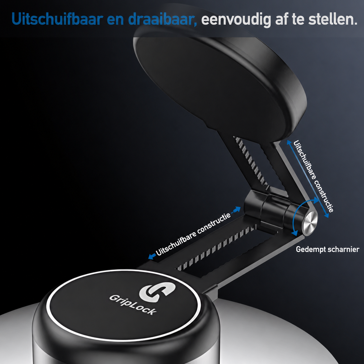 GripLock™ | De enige verplaatsbare telefoonhouder die écht stevig blijft zitten!