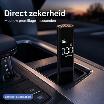 DriveCheck™ | Uw eigen alcoholcontrole voor onderweg