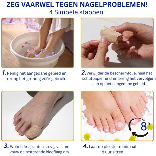 CuraNail™ | Herstelt Uw Nagels Terwijl U Slaapt | 1+1 gratis (42 pleisters)