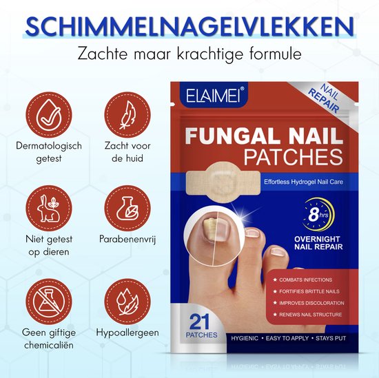 CuraNail™ | Herstelt Uw Nagels Terwijl U Slaapt | 1+1 gratis (42 pleisters)