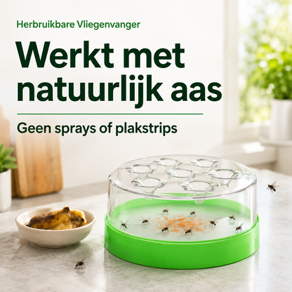 FlyTrap™ | De slimme, herbruikbare vliegenvanger voor een vliegvrij huis