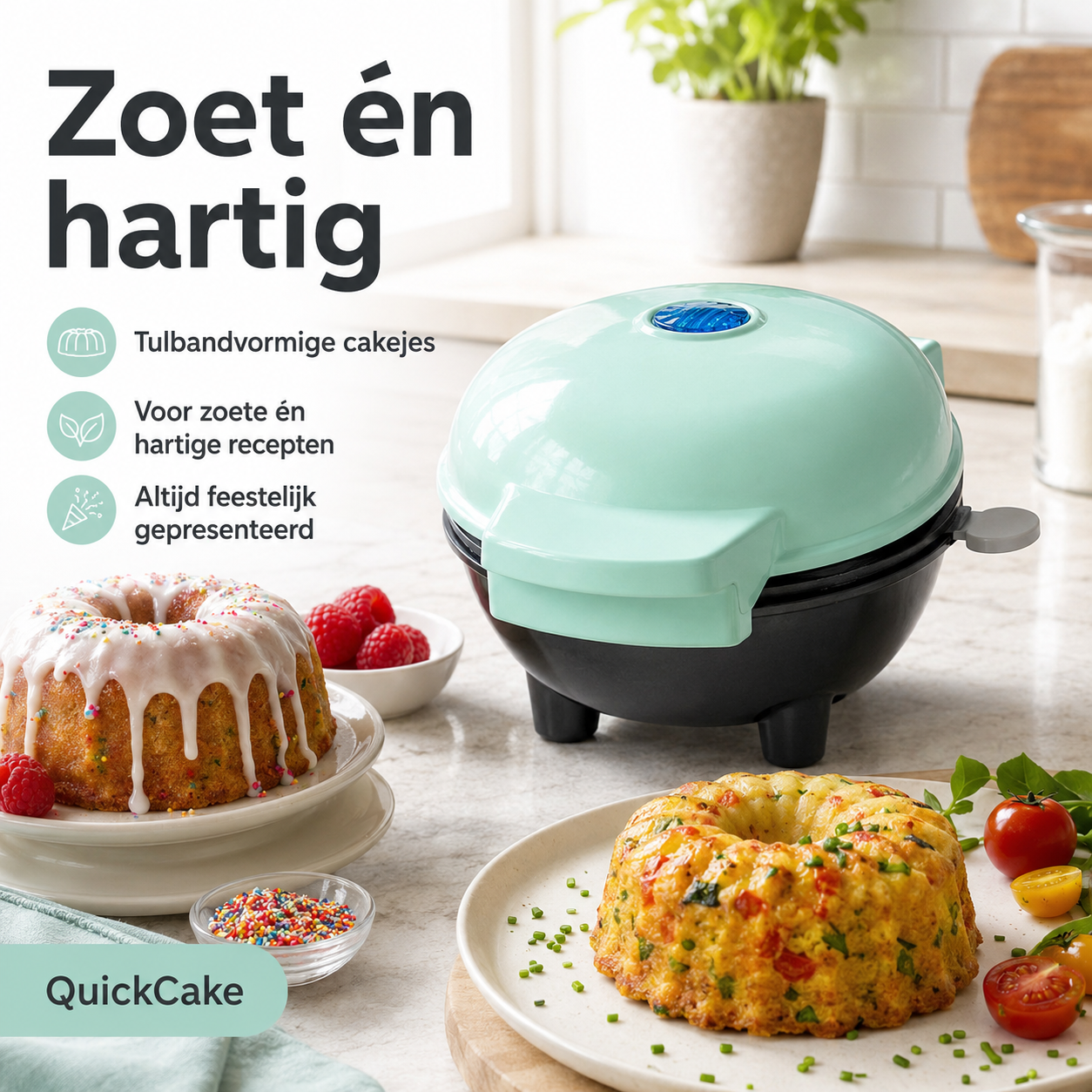 QuickCake™ | Verse tulbandcakejes in minder dan 15 minuten