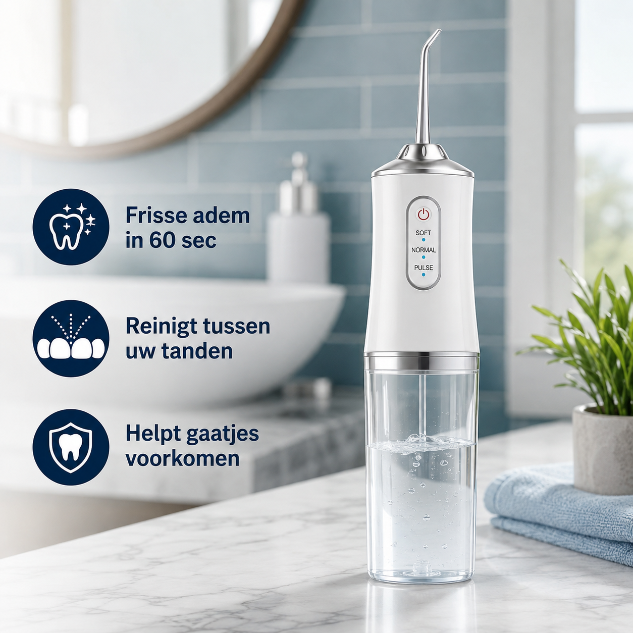 AquaDent™ | Frisse adem en schoon gebit in slechts 60 seconden