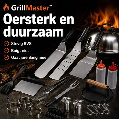 GrillMaster™ 29-delige set – Alles bij de hand voor de perfecte barbecue