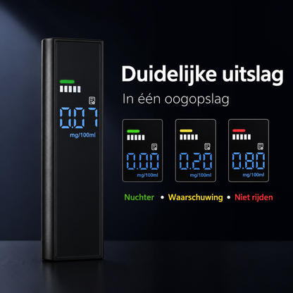 DriveCheck™ | Uw eigen alcoholcontrole voor onderweg