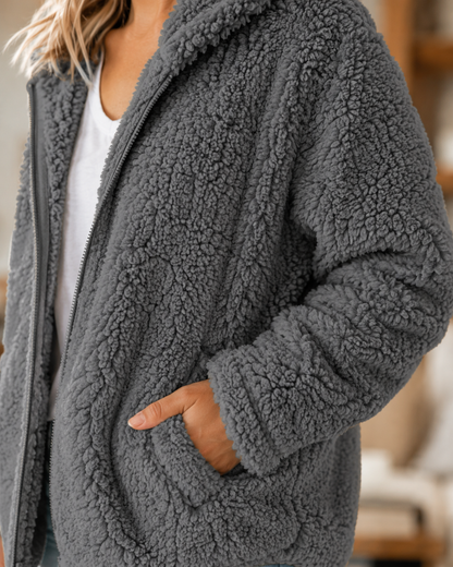 Teddy | Zacht en warm vest met rits