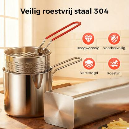 FryPan™ | Échte krokante frietjes zonder gedoe met een frituurpan