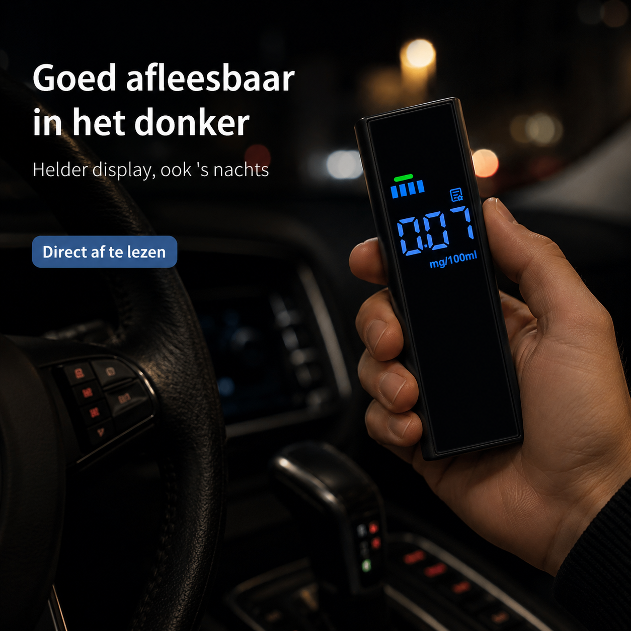 DriveCheck™ | Uw eigen alcoholcontrole voor onderweg
