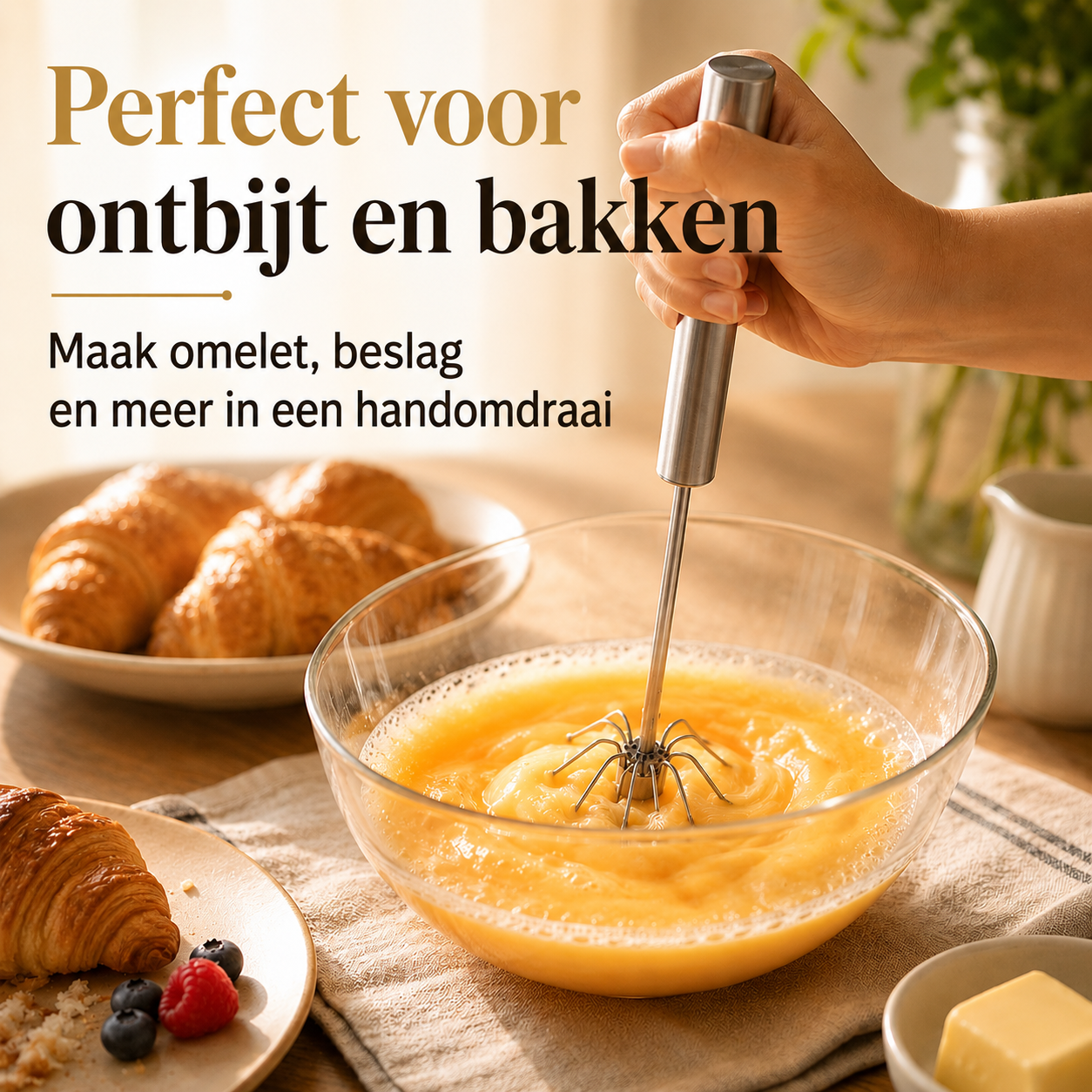 MixMate™ | Snel en makkelijk mixen zonder mixer, snoeren of vermoeide polsen | 1+1 gratis