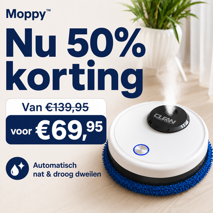 Moppy™ 5in1 slimme huishoudrobot | Nooit meer zelf de vloer schoonmaken!