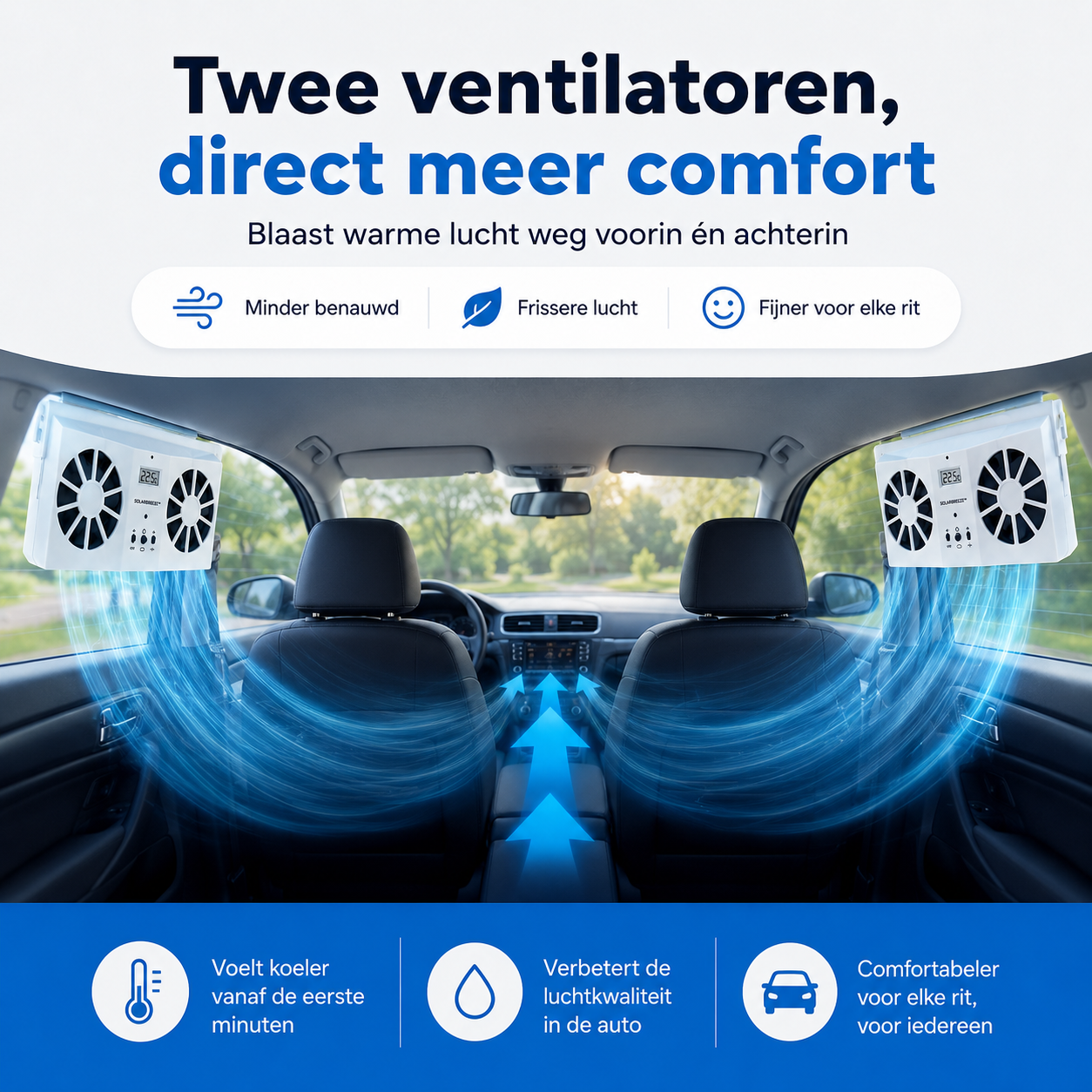 SolarBreeze™ | Nooit Meer Instappen In Een Snikhete Auto