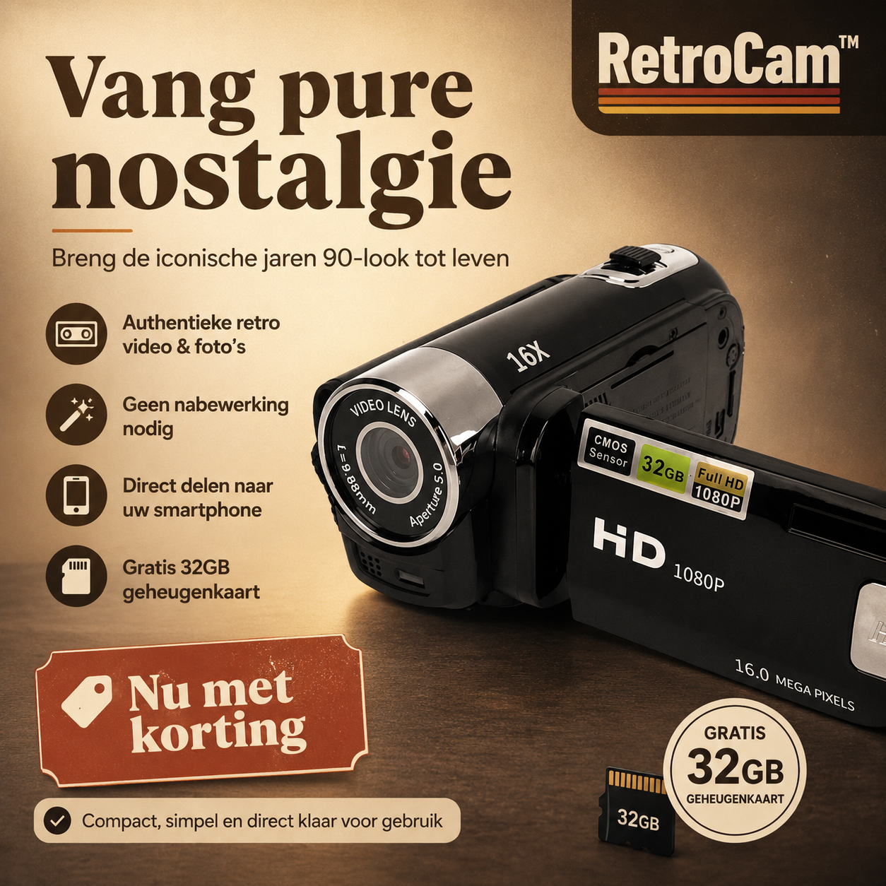 RetroCam™ | Leg Uw Zomer Vast In Authentieke Retrostijl