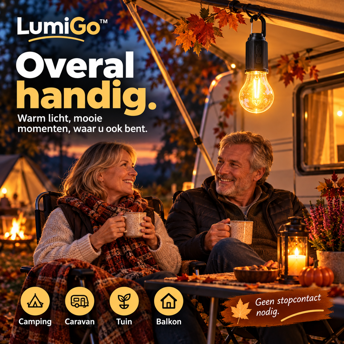 LumiGo™ | Overal direct warm licht zonder kabels of stopcontact | 2+2 gratis